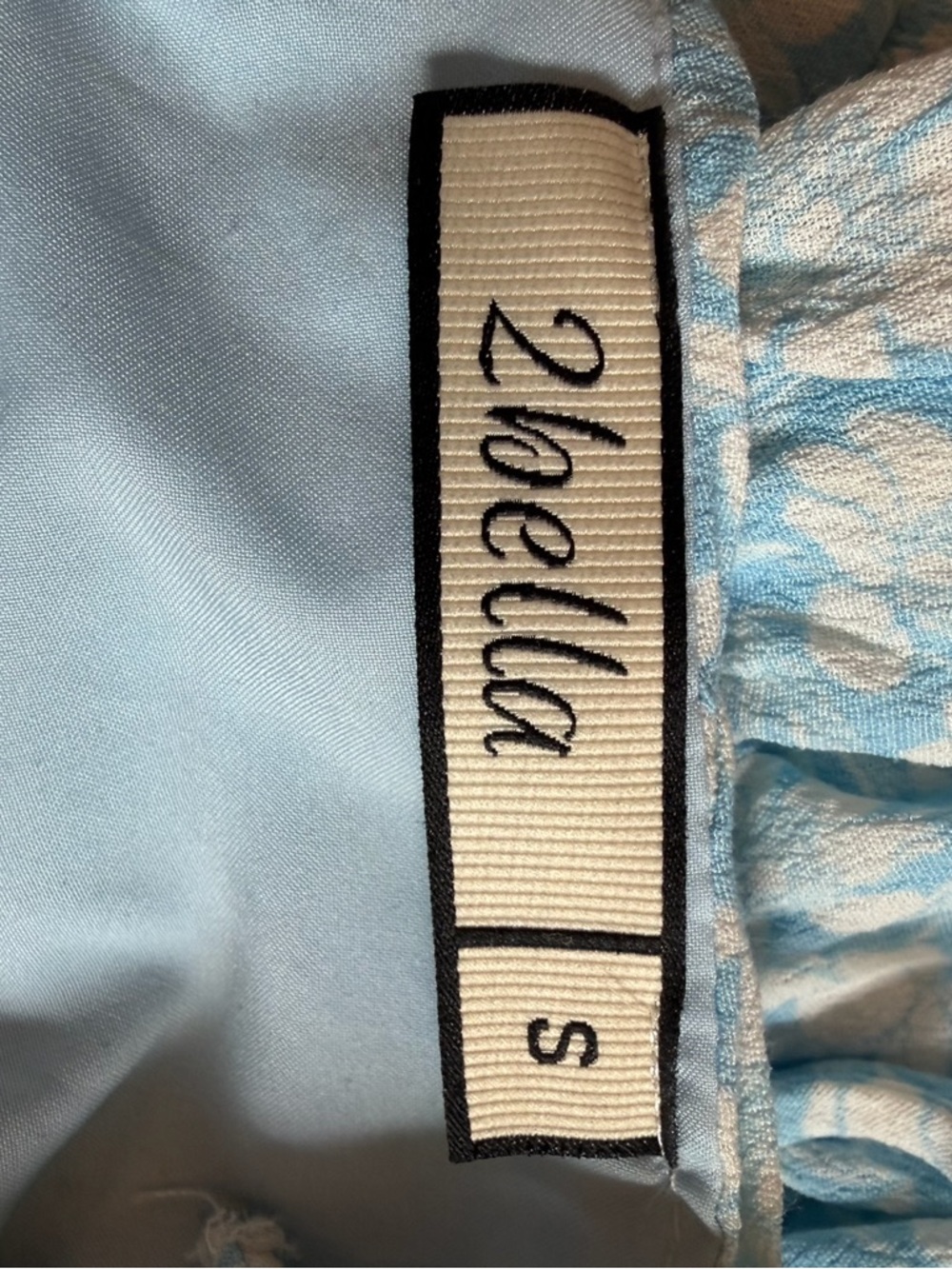 Light Blue Floral Ruffle Sundress - Picture 7 of 8